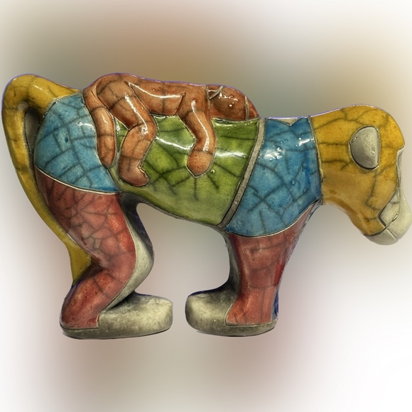 Vintage, rare, phoenix, raku pottery from South Africa - Picture 3 of 6